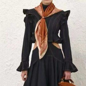 Zimmerman Lyrical Flared-Hem Linen And Dress